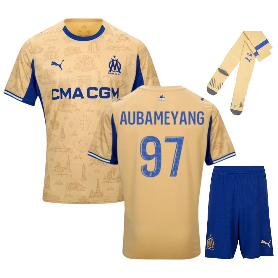 Maillot-Kit-Enfant-OM-Forth-2025-2026-Aubameyang