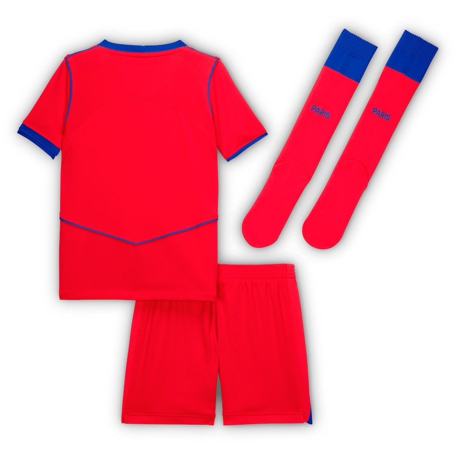 Maillot Kit Enfant PSG Third Rouge 2025 2026 | Foot Sport