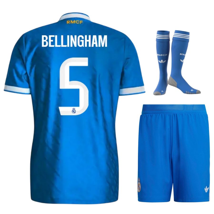 Maillot Kit Enfant Real Madrid Third Bleu 2025 2026 | Foot Sport