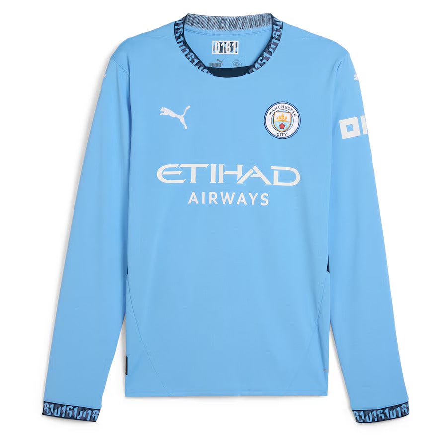 Maillot Manchester City Manches Longues Haaland Homme 2024 2025 | Foot Sport