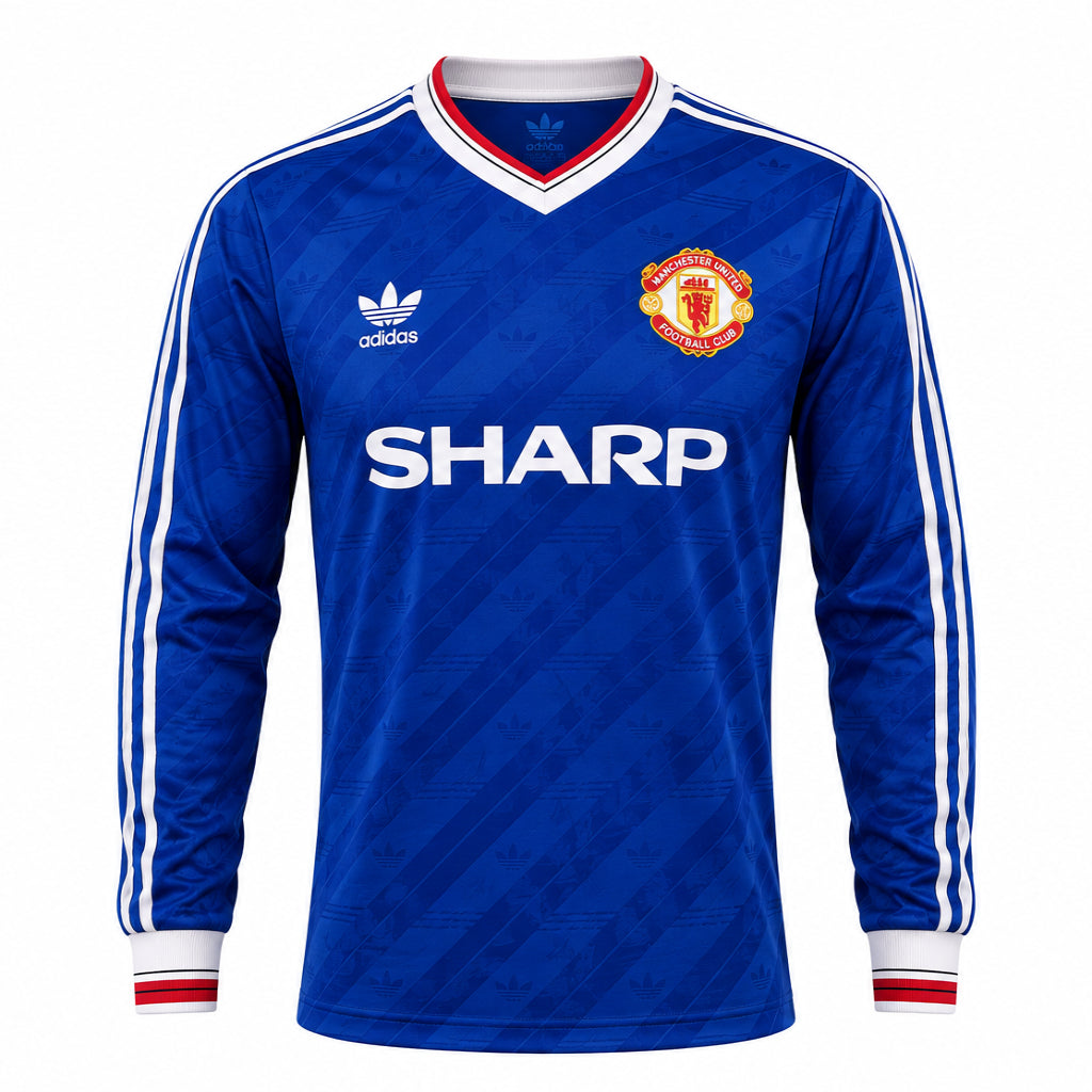 Maillot-Manchester-United-Manches-Longues-Retro-Vintage-1986-1988-Third-Saison-Homme