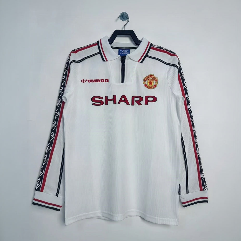 Maillot-Manchester-United-Retro-Vintage-Manches-Longues-1998-Exterieur-Homme-1