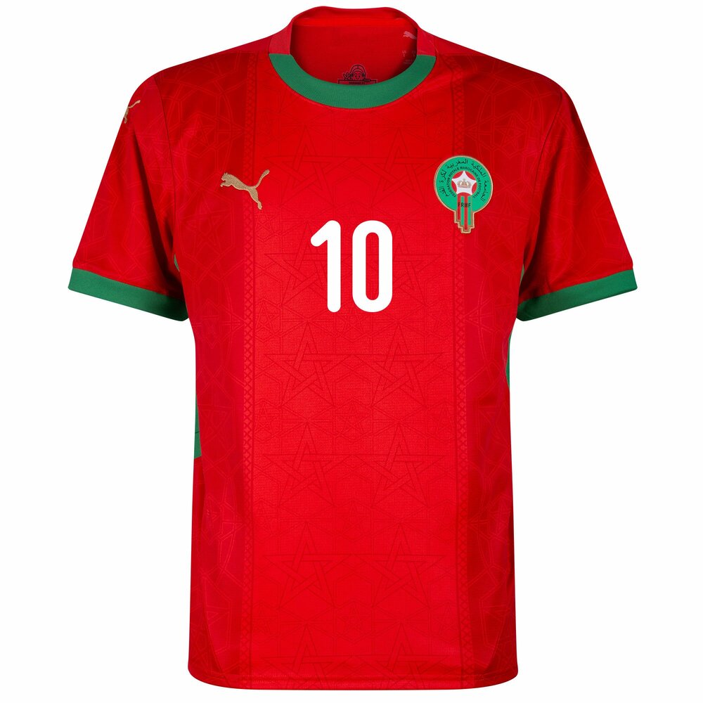 Maillot Maroc Homme Brahim 10 Domicile 2024 2025 | Foot Sport