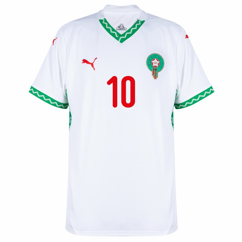 Maillot Maroc Homme Brahim 10 Exterieur 2024 2025 | Foot Sport