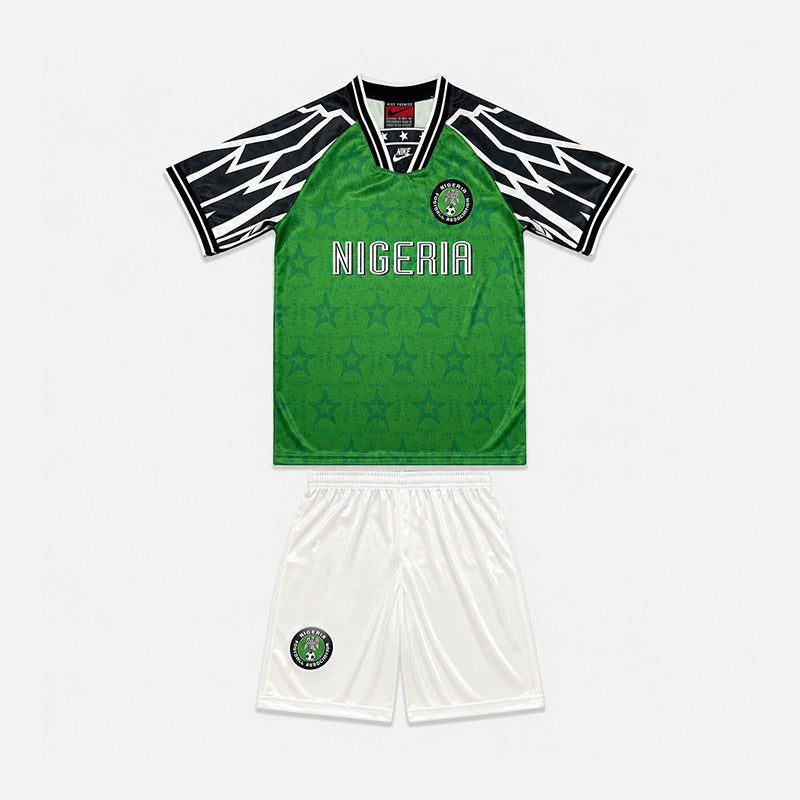 Maillot-Nigeria-Kit-Enfant-Domicile-Vert-1995-1