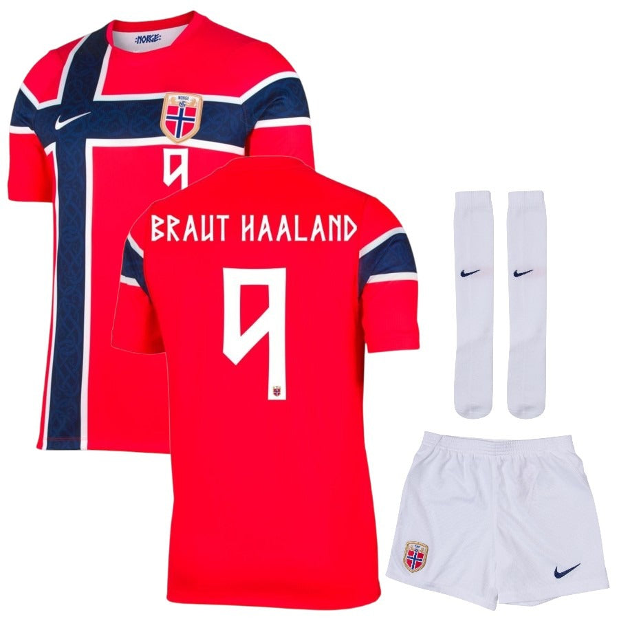 Maillot-Norvege-Kit-Enfant-Domicile-2026-2027-Haaland