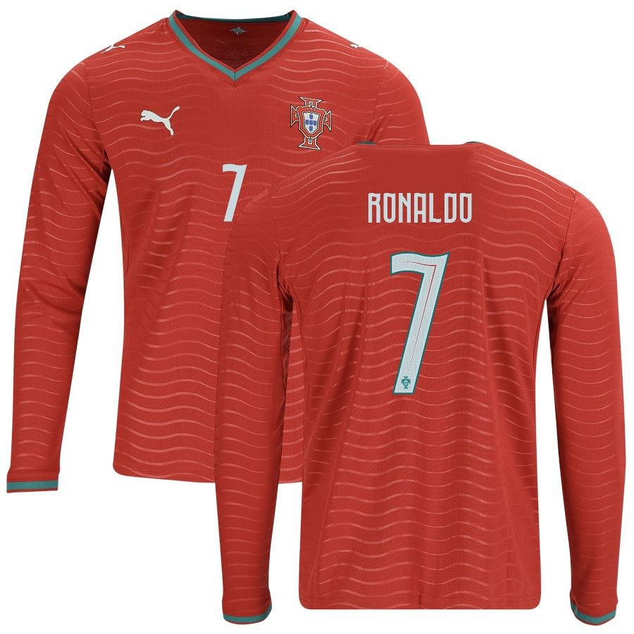 Maillot-Portugal-Domicile-2026-2027-Ronaldo-Manches-Longues-1