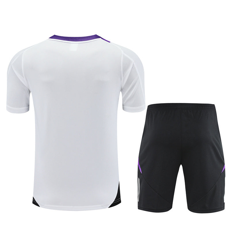 Maillot-Short-Training-Real-Madrid-Blanc-Violet-Homme-Enfant-2024-2025-2