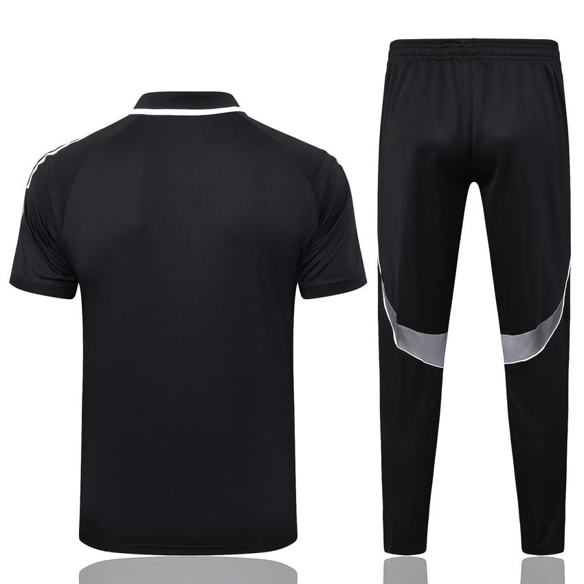 Survetement-Allemagne-Polo-2025-2026-Noir-Blanc-4