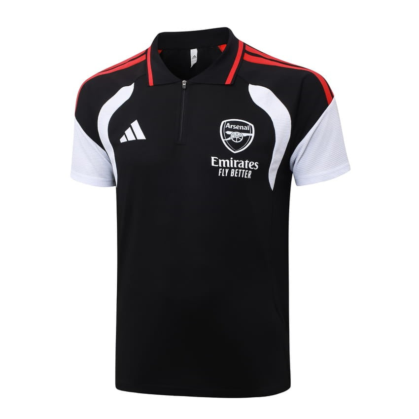 Survetement-Arsenal-Polo-2026-2027-Noir-Rouge-2