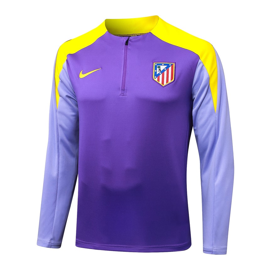 Survetement Atletico Madrid Training Homme 2025 2026 Violet Jaune | Foot Sport