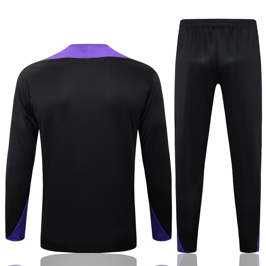 Survetement Barcelone Training Homme 2025 2026 Noir Violet | Foot Sport