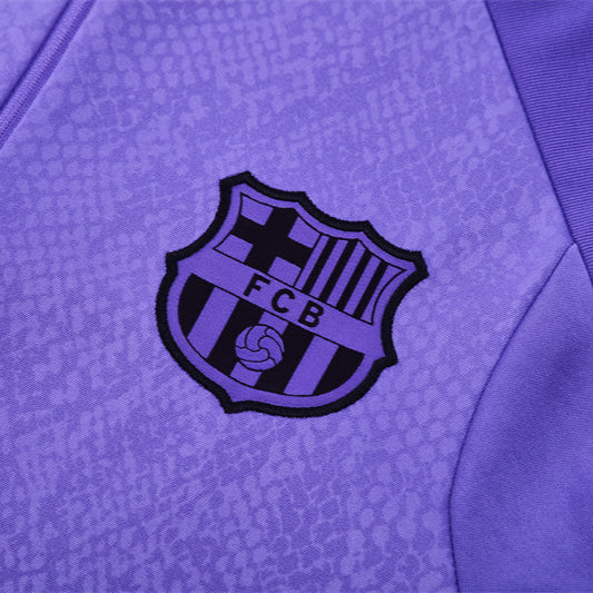 Survetement Barcelone Training Homme/Enfant 2025 2026 Violet Clair | Foot Sport