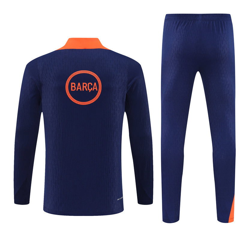 Survetement Barcelone Training Homme/Enfant 2025 2026 Bleu Orange | Foot Sport