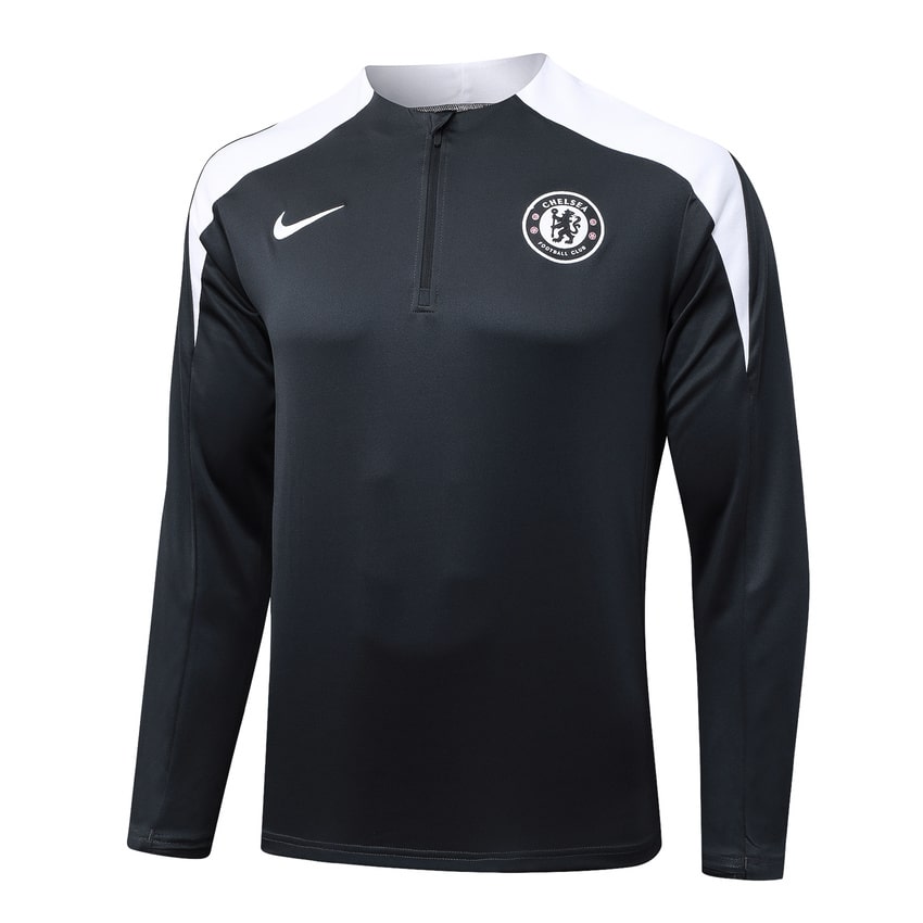 Survetement Chelsea Training Homme 2025 2026 Noir Blanc | Foot Sport