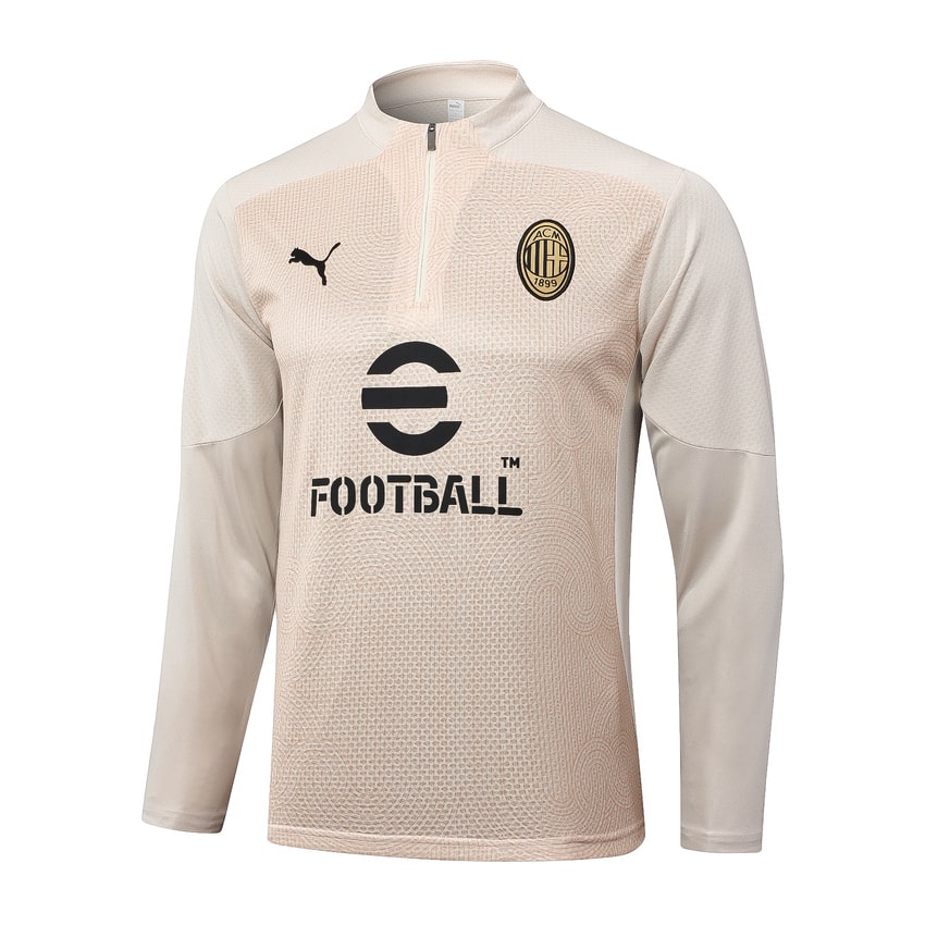 Chándal de entrenamiento del AC Milan para hombre/niño 2024-2025, beige | Foot Sport