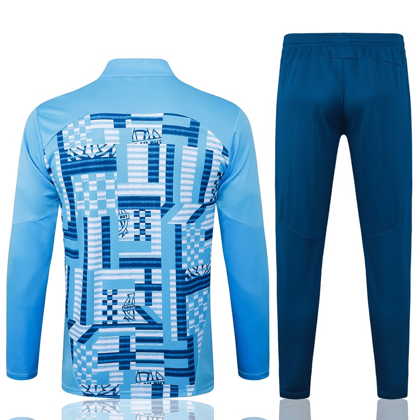 Survetement Marseille OM Training Homme 2025 2026 Bleu Ciel | Foot Sport