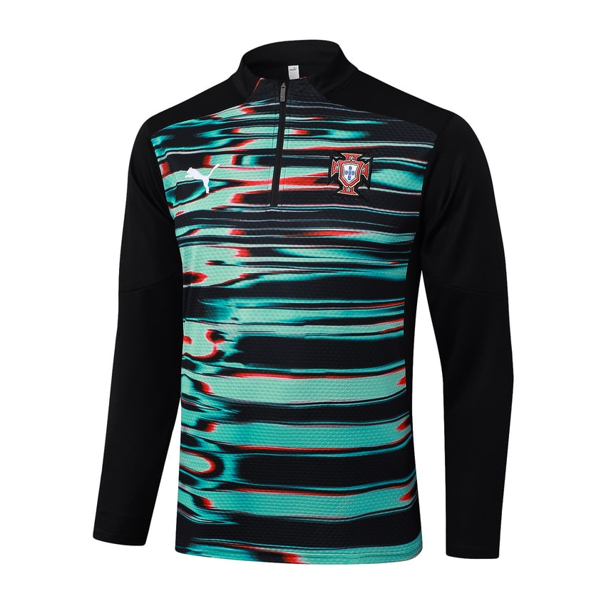 Survetement Portugal Training Homme/Enfant 2024 2025 Vert Noir | Foot Sport