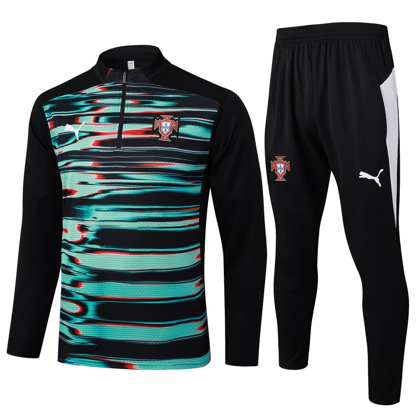 Survetement-Portugal-Training-2024-2025-Vert-Noir
