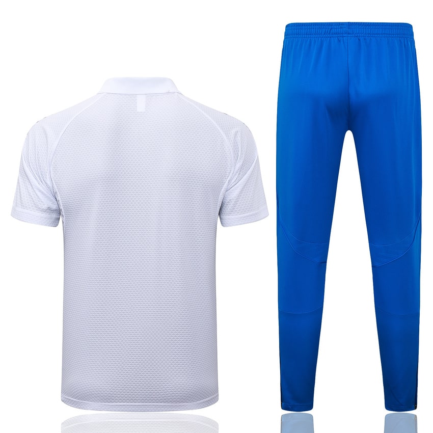 Polo del Real Madrid para hombre 2025-2026 Blanco Azul | Fútbol