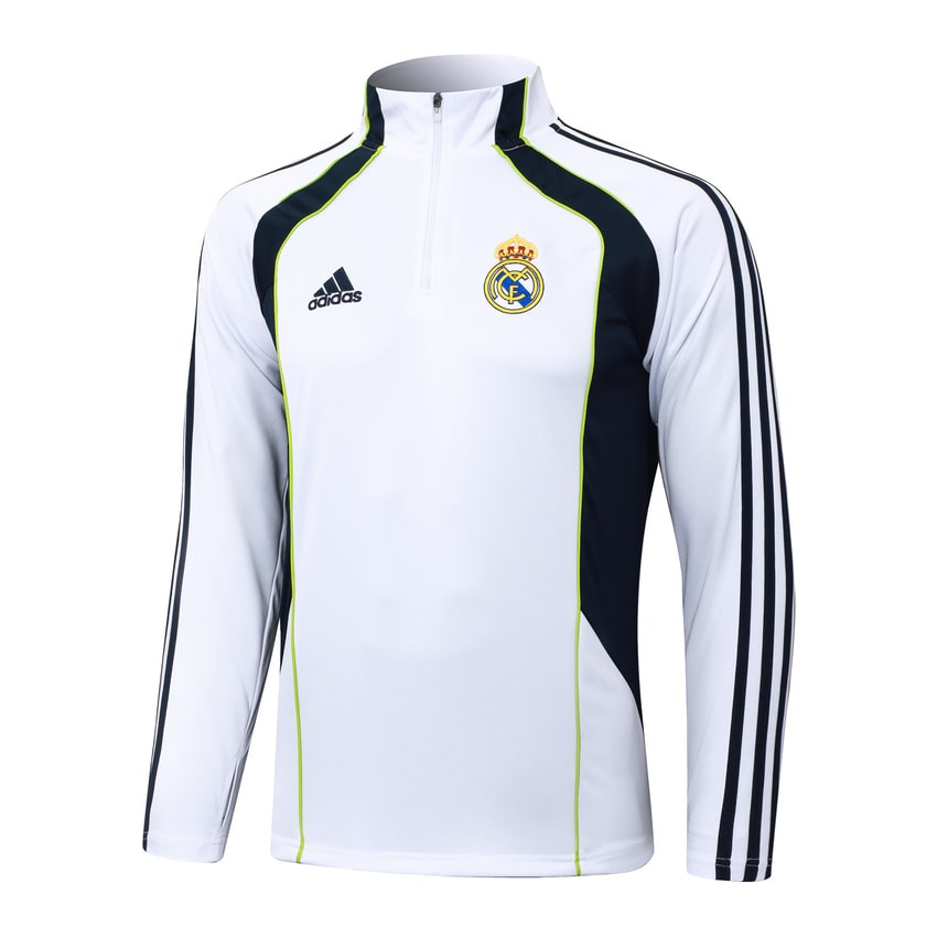Survetement Real Madrid Training Homme/Enfant 2025 2026 Blanc Noir | Foot Sport