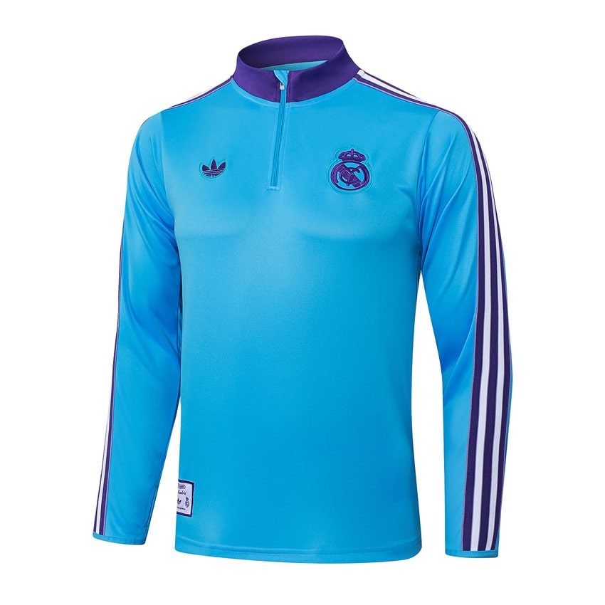 Survetement Real Madrid Training Homme/Enfant 2025 2026 Bleu Ciel | Foot Sport