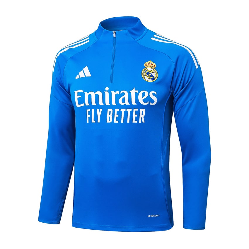 Conjunto de entrenamiento del Real Madrid para hombre/niño 2025-2026 azul claro | Fútbol