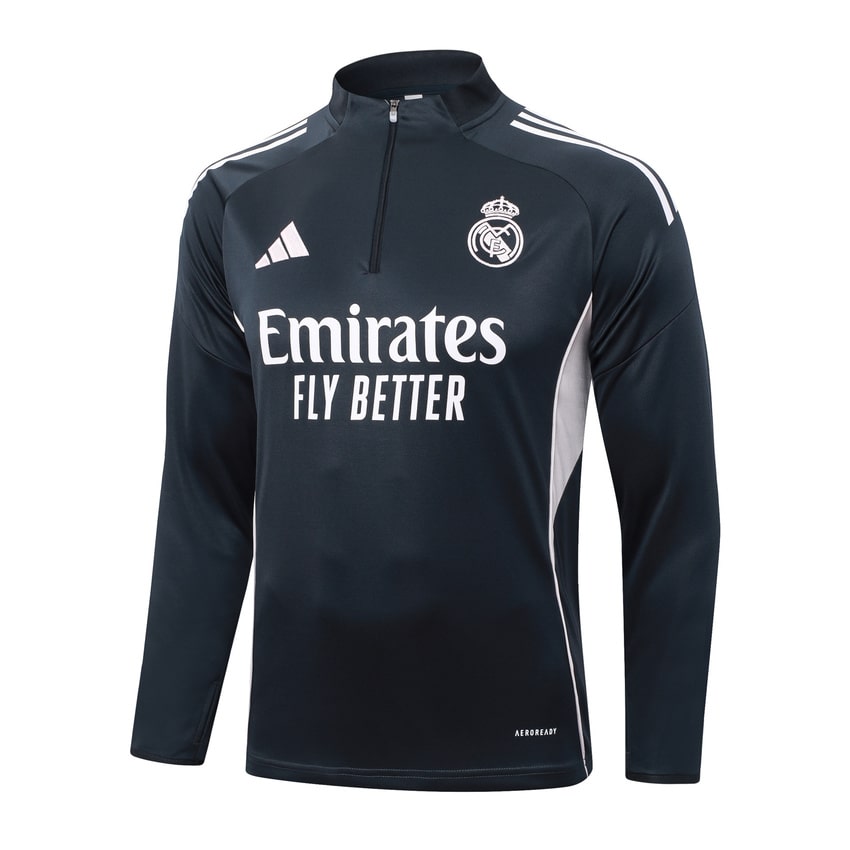Survetement Real Madrid Training Homme/Enfant 2025 2026 Noir Clair | Foot Sport