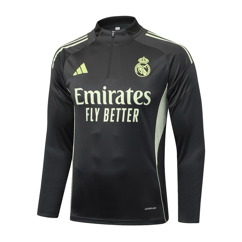 Survetement Real Madrid Training Homme/Enfant 2025 2026 Noir Jaune | Foot Sport