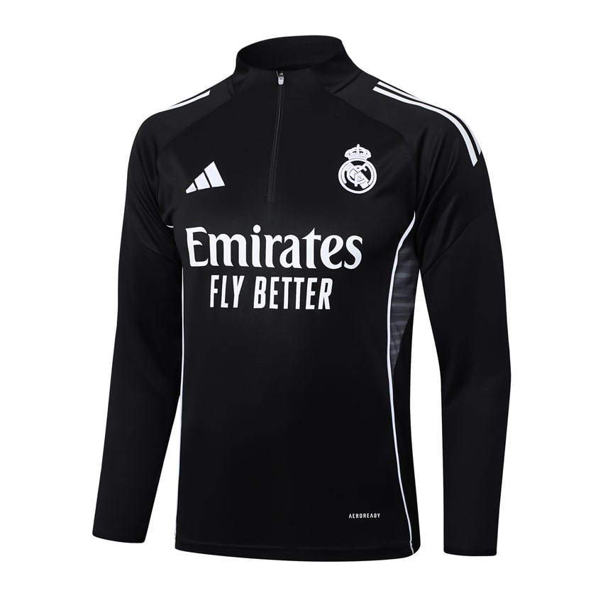 Survetement Real Madrid Training Homme/Enfant 2025 2026 Noir Sombre | Foot Sport
