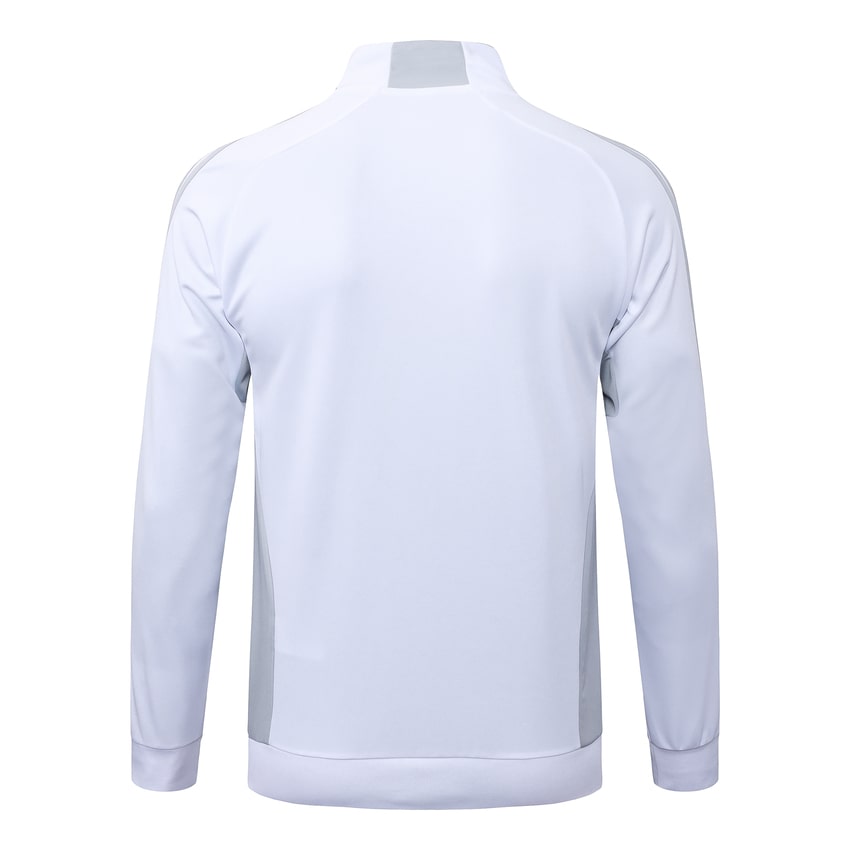 Survetement Real Madrid Veste Homme/Enfant 2025 2026 Blanc Gris | Foot Sport