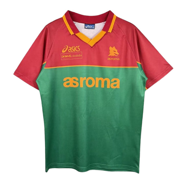 ウェア 90s 1994/1995 AS ROMA soccer game shirt AS Roma Retro Vintage 1992-1994 Home Men's Jersey – Foot Sport