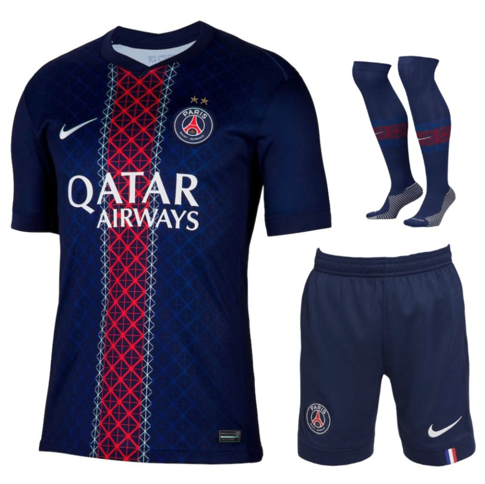 Maillot Kit Enfant 2 Etoiles PSG Domicile 2025 2026 | Foot Sport