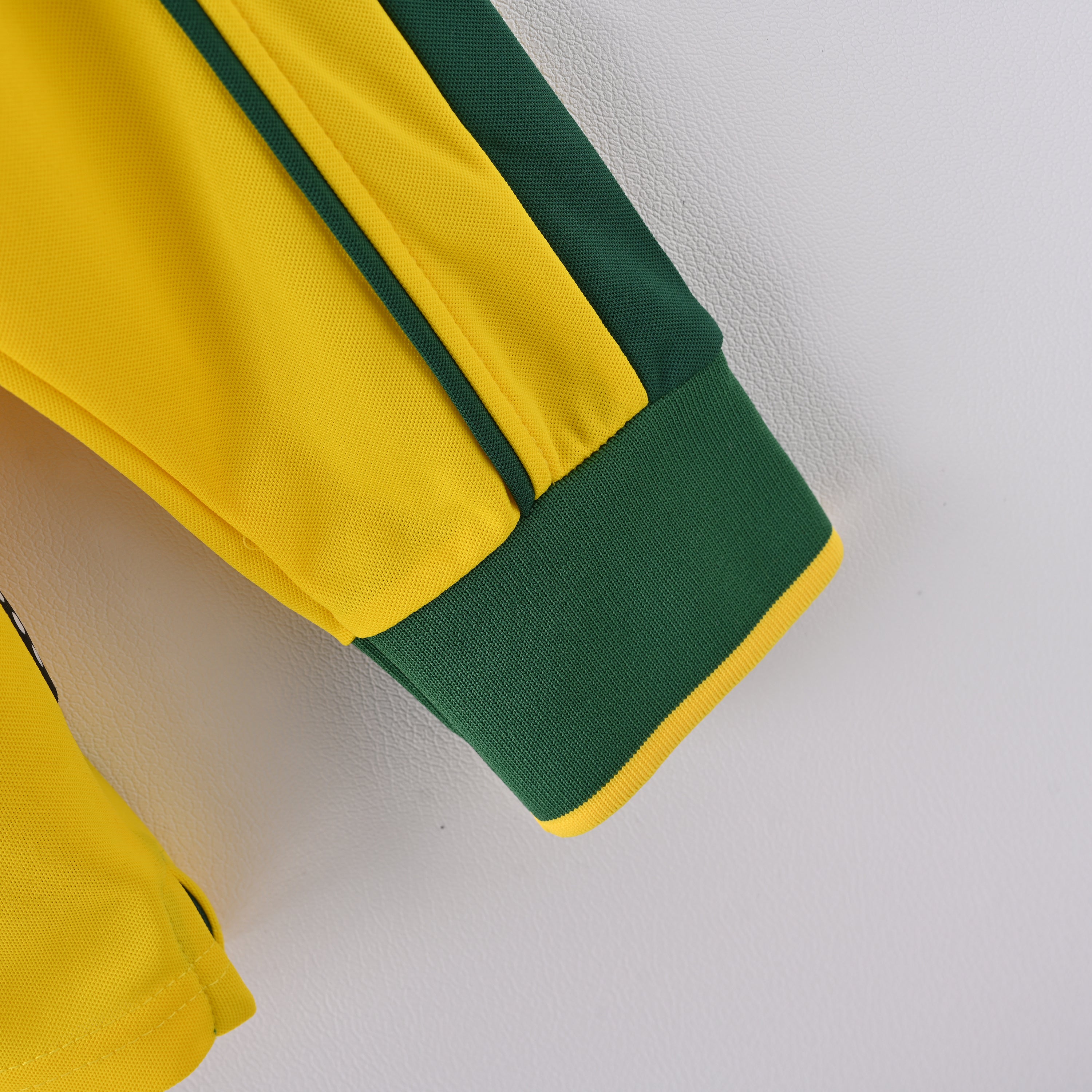 Maillot Bresil Retro Vintage Manches Longues 1998 Domicile Homme | Foot Sport