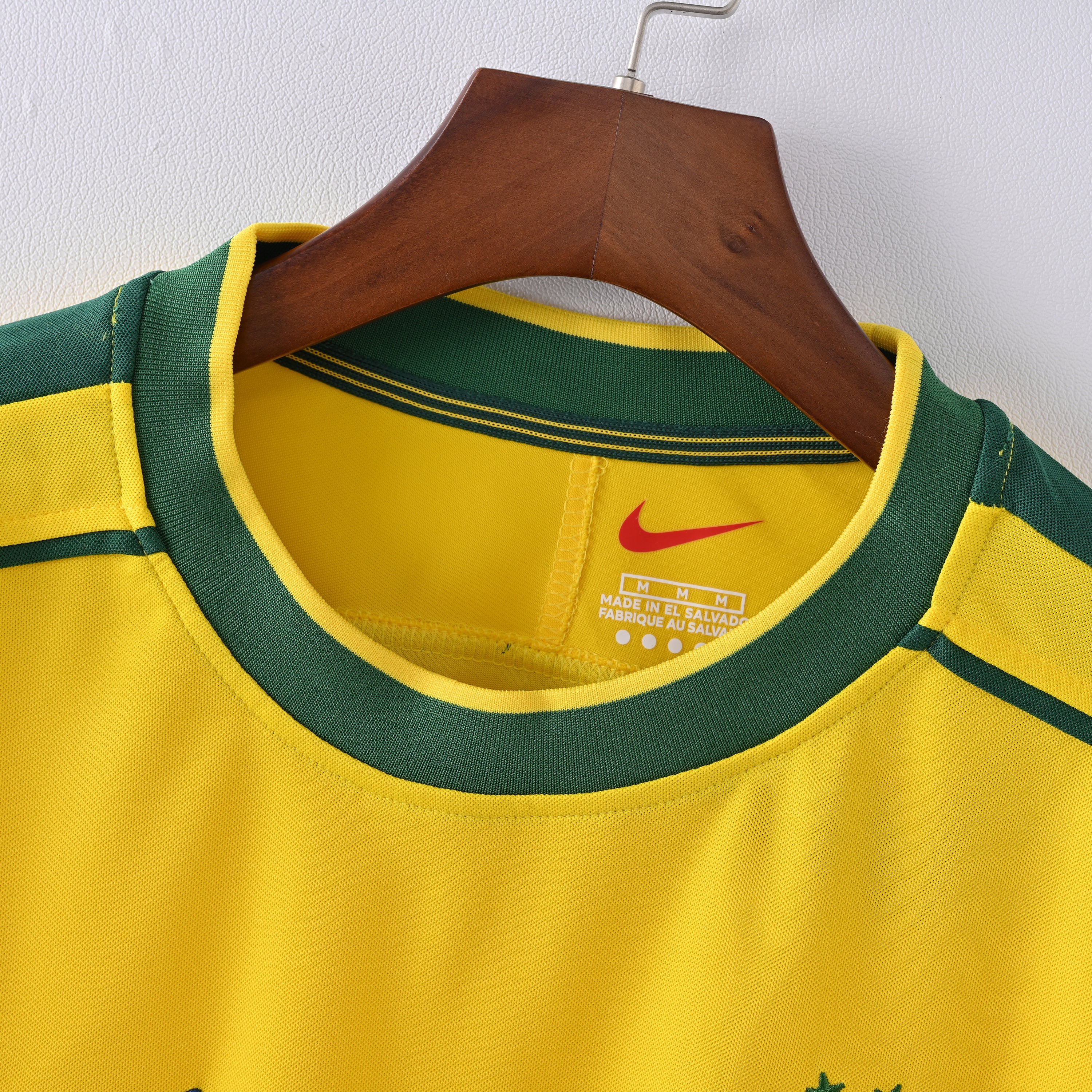 Maillot Bresil Retro Vintage Manches Longues 1998 Domicile Homme | Foot Sport