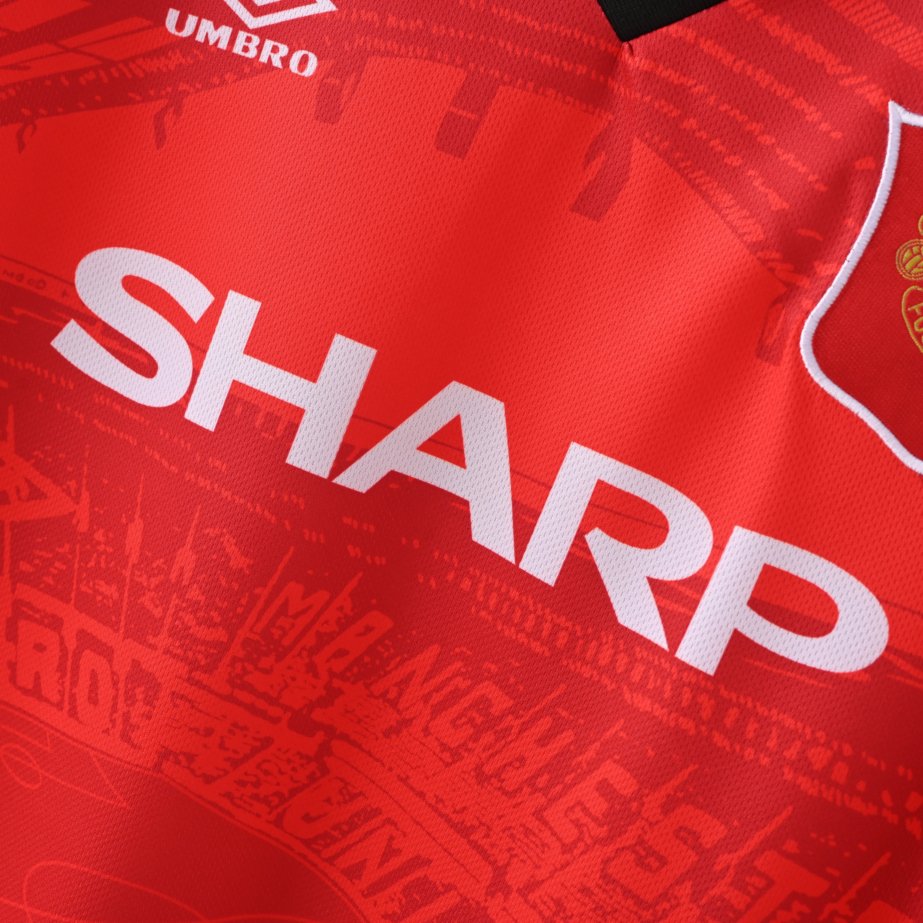 Maillot Manchester United Retro Vintage 1994-1996 Domicile Homme | Foot Sport