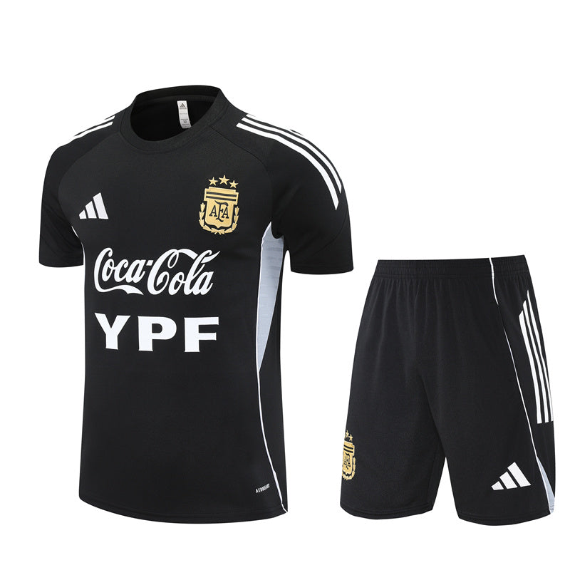 Maillot Short Training Argentine Noir Homme/Enfant 2025-2026 | Foot Sport