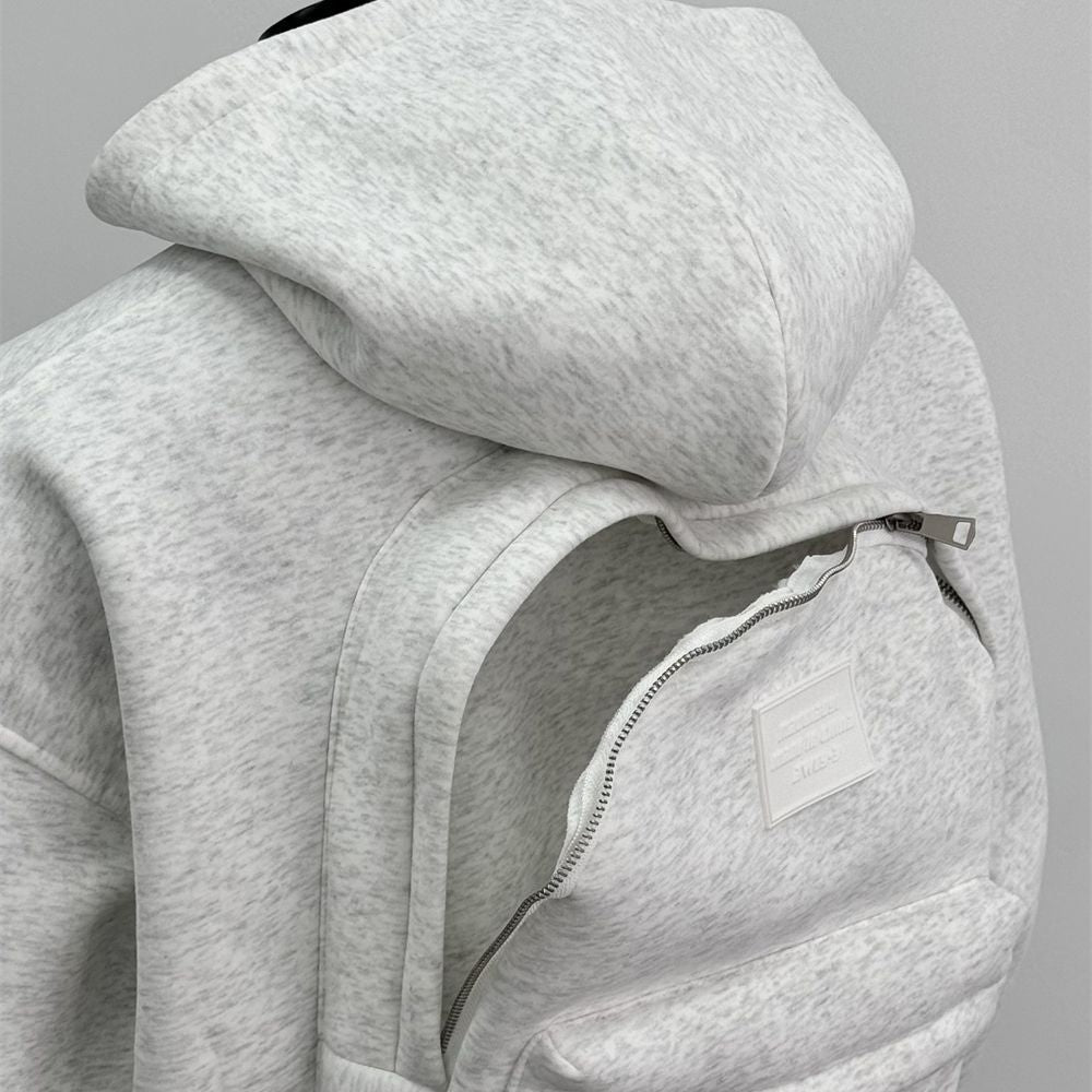 Hoodie with Integrated Backpack – Convenient for Travel
