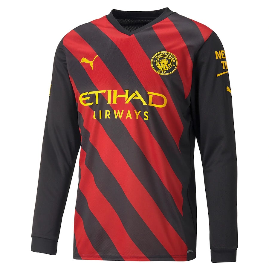 Maillot Manches Longues Manchester City Rouge Homme 2023 – Foot Sport