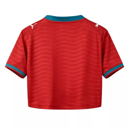 Maillot Portugal Crop Top avec Manches Femme Domicile 2026 2027
