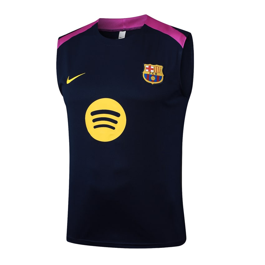 Debardeur Short Barcelone Homme 2025 2026 Noir Rose | Foot Sport