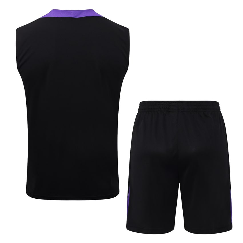 Debardeur Short Barcelone Homme 2025 2026 Noir Violet | Foot Sport