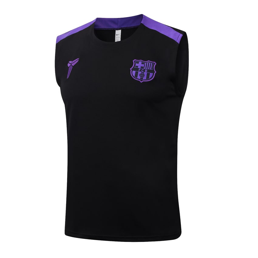 Debardeur Short Barcelone Homme 2025 2026 Noir Violet | Foot Sport