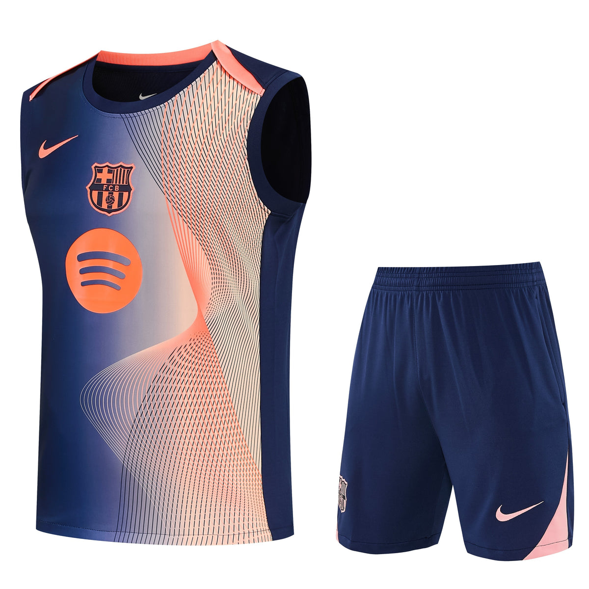 Debardeur Short Arsenal Homme 2026 2027 Bleu Royal Orange | Foot Sport