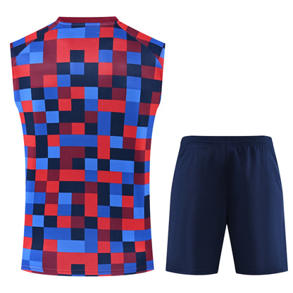 Debardeur-Short-Barcelone-Barca-2026-2027-Rouge-Bleu-Motif-2