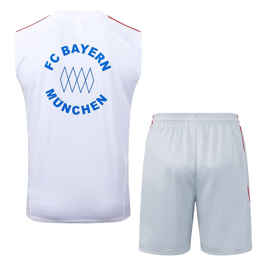 Debardeur Short Bayern Munich Homme 2025 2026 Blanc | Foot Sport