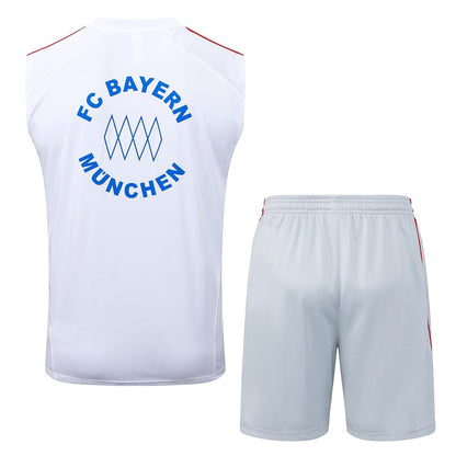 Debardeur Short Bayern Munich Homme 2025 2026 Blanc | Foot Sport