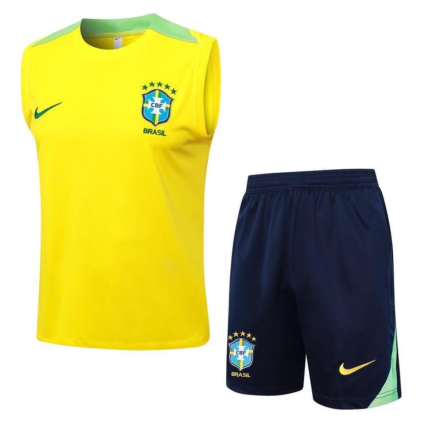 Debardeur-Short-Bresil-2024-2025-Jaune