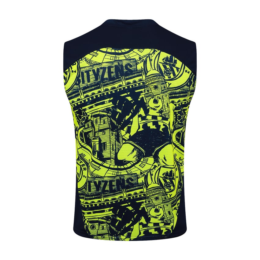 Debardeur Short Manchester City Homme 2024 2025 Jaune Noir | Foot Sport