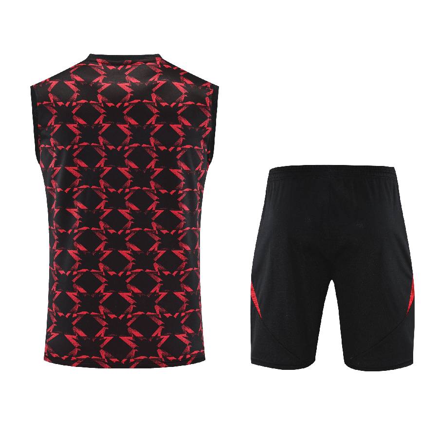 Debardeur-Short-Manchester-United-2025-2026-Rouge-Noir-Motif-2